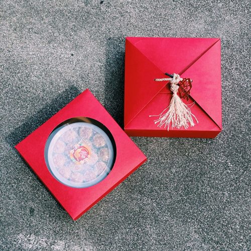 CNY Themed Bento Carrier Box (fits 1 regular cookie tub)